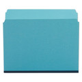 File Folders | Pendaflex 9200EE 1 in. Expansion Straight Tabs Letter Size Pressboard Expanding File Folders - Blue (25/Box) image number 2