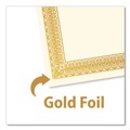 Copy & Printer Paper | Geographics 47829 8.5 in. x 11 in. Award Certificates - Ivory with Elegant Gold Border (15/Pack) image number 2