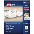 Office & Office Supplies | Avery 08386 80 lbs. 4 in. x 6 in. Printable Postcards for Inkjet Printers - Matte White (100 Cards, 2 Cards/Sheet, 50 Sheets/Box) image number 0