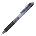 Pens | Pentel BLN105ASW2 Fine 0.5 mm EnerGel-X Retractable Gel Pen - Black Ink, Clear/Black Barrel (24/Pack) image number 2