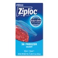 Food Service | Ziploc 351177 6.97 in. x 7.7 in. 32 oz. Zipper Freezer Bags - Clear (38 Bags/Box, 9 Boxes/Carton) image number 5