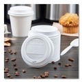  | SOLO TLP316-0007 Traveler Cappuccino Style Dome Lid for 10 oz. to 24 oz. Cups - White (100/Pack, 10 Packs/Carton) image number 7