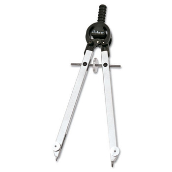  | Chartpak 401N 10 in. Maximum Diameter Steel Masterbow Compass - Chrome
