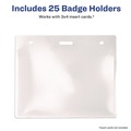 Label & Badge Holders | Avery 74471 4w x 3h Secure Top Heavy-Duty Horizontal Badge Holders - Clear (25/Pack) image number 5