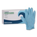 Disposable Gloves | Boardwalk 382SBXA 5 mil. Disposable Examination Nitrile Gloves - Small, Blue (100/Box) image number 0