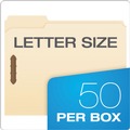 File Folders | Pendaflex FM213 1/3-Cut Tabs 2 Fastener Letter Size Fastener Folders - Manila Exterior (50/Box) image number 6