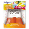 Odor Control | BRIGHT Air 900021 2.5 oz. Scented Oil Air Freshener - Hawaiian Blossoms and Papaya/Orange image number 1