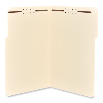 Universal UNV13520 1/3-Cut Tabs Reinforced Top Tab Folders with Fasteners - Legal Size, Manila (50/Box)