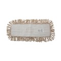Labor Day Sale | Boardwalk BWK1318 18 in. x 5 in. Industrial Hygrade Cotton Dust Mop Head - White image number 0