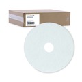  | Boardwalk BWK4018WHI 18 in. Diameter Polishing Floor Pads - White (5/Carton) image number 0