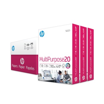  | HP Papers 112530 MultiPurpose20 8.5 in. x 11 in. Paper - 96 Bright White (500 Sheets/Ream, 3 Reams/Carton)