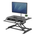 Office Desks & Workstations | Fellowes Mfg Co. 8215001 Lotus LT 34.38 in. x 28.38 in. x 7.62 in. Sit-Stand Workstation- Black image number 5