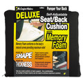 Office Chairs | Master Caster 91061 The ComfortMakers 17 in. x 2.75 in. x 17.5 in. Memory Foam Deluxe Seat/Back Cushion - Black image number 0