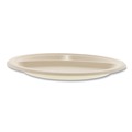Bowls and Plates | Boardwalk BWKPLT3C10NPFA 10 in. 3-Compartment Bagasse PFAS-Free Dinnerware Plate - Tan (500/Carton) image number 4