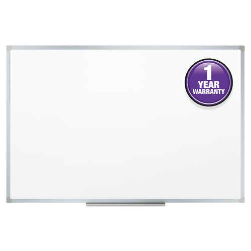 White Boards | Mead 85356 36 in. x 24 in. Dry Erase Board with Aluminum Frame - White Surface/Satin Aluminum Frame image number 0