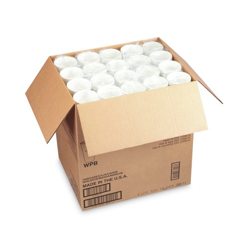 Cups and Lids | Starbucks 12434031 12 oz Paper Hot Cups - White with Green Starbucks Logo (1000/Carton) image number 0
