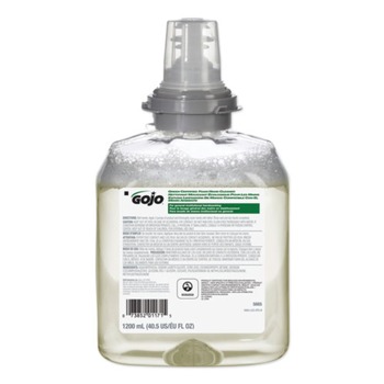 GOJO Industries 5665-02 Green Certified Unscented 1200 mL Foam Hand Cleaner Refill for TFX Dispenser