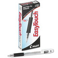 Pens | Pilot 32010 EasyTouch Medium 1 millimeter Stick Ballpoint Pen - Black Ink/Clear/Black Barrel (1-Dozen) image number 0