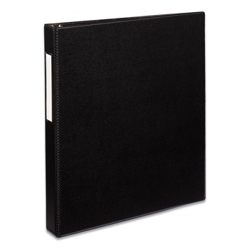 Avery 08302 3 EZD Rings 1 in. Capacity 11 in. x 8.5 in. Durable Non-View Binder with DuraHinge - Black
