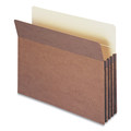 File Folders | Smead 73224 3.5 in. Expansion Drop Front File Pockets - Letter Size/Redrope (25/Box) image number 2