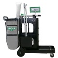 Cleaning Carts | Unger UNGCRTZN ZoneCleanRx 23.5 in. x 25 in. x 25 in. 3 Shelves Plastic Janitorial Carts - Black image number 0