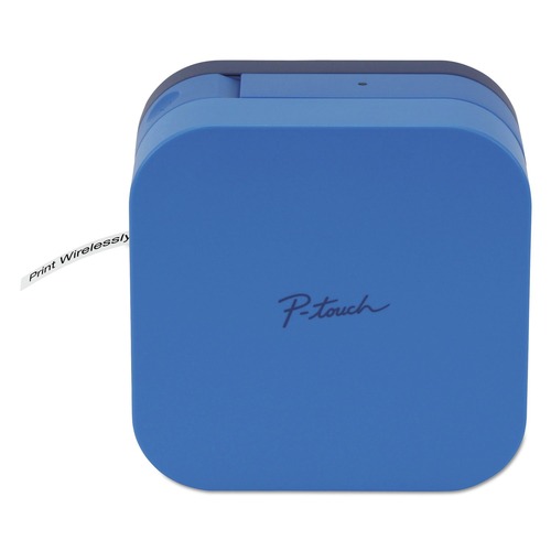 Label Makers | Brother P-Touch PTP300BTBU PT-P300BTBU P-touch 2.5 in. x 4.6 in. x 4.6 in. 20 mm/s Print Speed Label Maker - CUBE image number 0