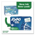 Washable Markers | EXPO 82003A Low-Odor Bullet Tip Dry-Erase Marker - Medium/Blue (1-Dozen) image number 3