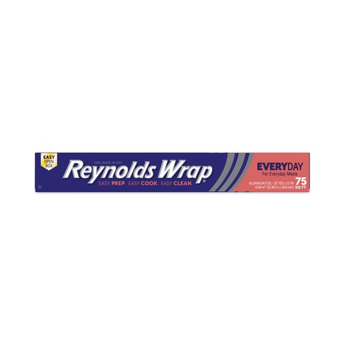 Food Service | Reynolds Wrap PAC F28015 12 in. x 75 ft. Standard Aluminum Foil Roll (35/Carton) image number 0