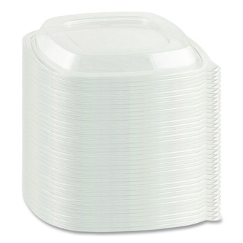  | Anchor 4308100 8 in. Crystal Classics Square Lid - Clear (150/Carton)