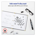 Permanent Markers | Avery 24878 MARKS A LOT Broad Bullet Tip Large Desk-Style Permanent Marker with Metal Pocket Clip - Black (1-Dozen) image number 4