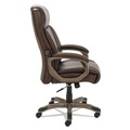 Alera | Alera ALEVN4159 Veon Series Executive High-Back Bonded Leather Chair Supports Up to 275 lb - Brown Seat/Back/Bronze Base image number 3