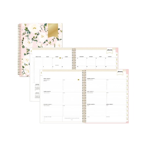 Notebooks & Pads | Blue Sky 140092 11 in. x 8.5 in. 12-Month (Jan-Dec 2026) Day Designer Coming Up Roses Weekly/Monthly Planner image number 0