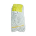  | Boardwalk BWK501WH 5 in. Headband Cotton/Synthetic Super Loop Wet Mop Head - Small, White (12/Carton) image number 2