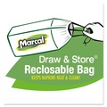 Paper Towels and Napkins | Marcal 6506 1-Ply 11.4 in. x 12.5 in. 100% Recycled Lunch Napkins - White (400/Pack) image number 3