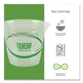 Labor Day Sale | Eco-Products EP-CC9S-GS 9 oz. GreenStripe Renewable and Compostable Cold Cups - Clear (1000/Carton) image number 4