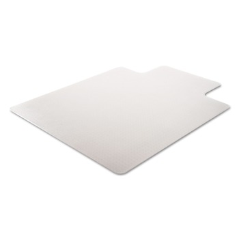 OFFICE FURNITURE ACCESSORIES | Deflecto CM14233 SuperMat Wide Lipped Frequent Use 45 in. x 53 in. Chair Mat for Medium Pile Carpet - Clear