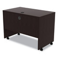 Office Desks & Workstations | Alera ALEVA204224ES Valencia Series 41.38 in. x 23.63 in. x 30 in. Mobile Workstation Desk - Espresso image number 3
