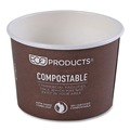  | Eco-Products EP-BSC8-WA 8 oz 3.04 in. Diameter x 2.3 in. h World Art Renewable and Compostable Paper Food Container - Brown (1000/Carton) image number 5