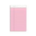 Notebooks & Pads | TOPS 63050 50-Sheet 5 in. x 8 in. Narrow Rule Prism plus Colored Writing Pads - Pastel Pink (12/Pack) image number 0
