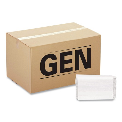 Paper Towels and Napkins | GEN G1509 9 in. x 9.45 in. Multifold Paper Towels - White (4000/Carton) image number 0