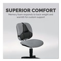 Back to School Sale | Fellowes Mfg Co. 8037601 Professional Series 15 in. x 2 in. x 14.5 in. Back Support with Microban Protection - Black image number 3