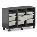 Boxes & Bins | HON HFMBIN6 Flagship 12.75 in. x 16 in. x 6 in. 1 Section Storage Bins - Translucent White image number 5