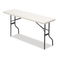 Office & Office Supplies | Iceberg 65353 60 in. x 18 in. x 29 in. IndestrucTable Classic Rectangular Folding Table - Platinum image number 0