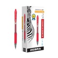 Pens | Zebra 46830 0.7 mm Sarasa Dry Gel X20 Gel Pen - Medium/Red Ink/Clear/Red Barrel (1-Dozen) image number 0