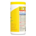 Hand Wipes | Clorox 15948 1-Ply 7 in. x 8 in. Disinfecting Wipes - Lemon Fresh, White (75/Canister) image number 1