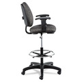 Just Launched | Alera ALEIN4641 Interval Series 23.93 in. to 34.53 in. Seat Height Swivel Task Stool - Graphite Gray image number 2