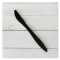 Cutlery | Boardwalk BWKKNIFEBLPP Mediumweight Polypropylene Plastic Knife Cutlery - Black (1000/Carton) image number 3