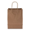 Food Service | Kari-Out 1200050 8 in. x 5 in. x 11 in. Twisted-Paper Handles Kraft Paper Bags - Natural (250/Carton) image number 0