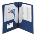 Back to School Sale | Smead 87982 Lockit 11 in. x 8.5 in. Two-Pocket Folder with 100-Sheet Capacity - Dark Blue (25/Box) image number 2