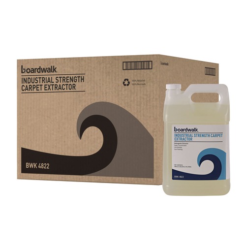 Cleaning & Janitorial Supplies | Boardwalk 092400-41ESSN 1 gal. Bottle Industrial Strength Carpet Extractor - Clean Scent (4/Carton) image number 0